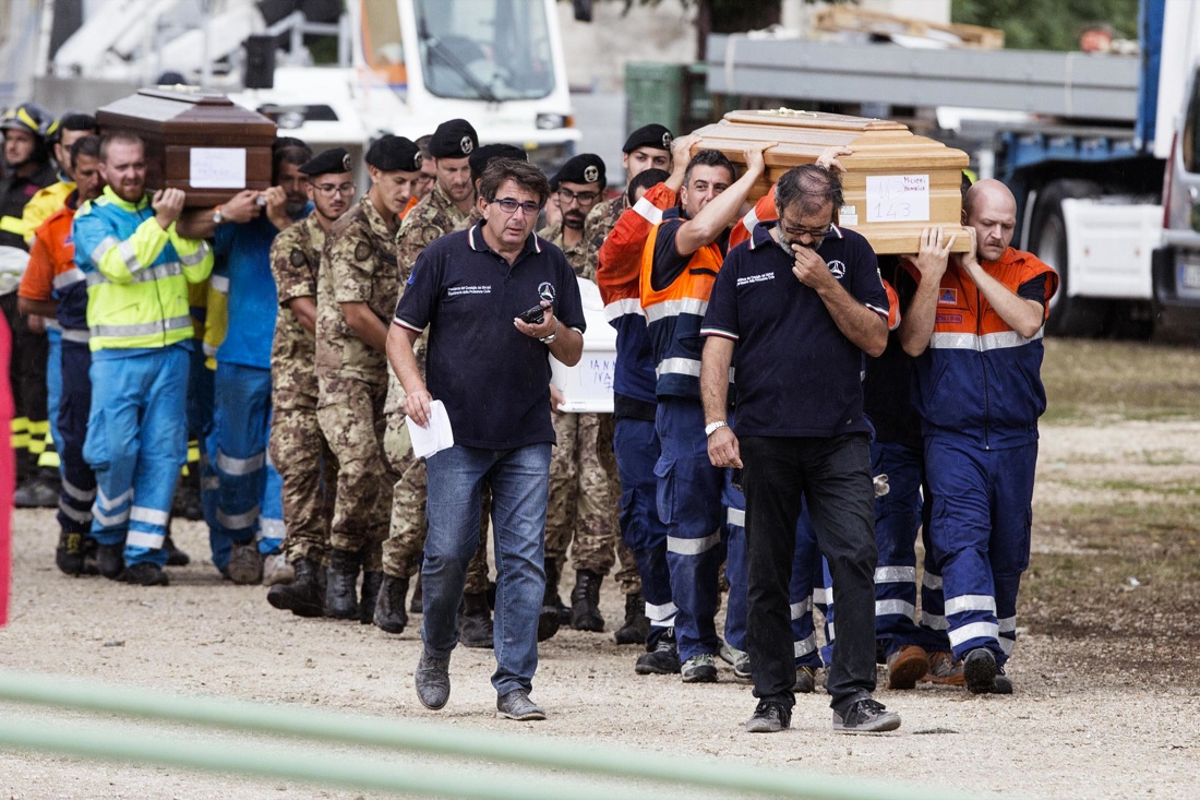 Amatrice: i funerali delle vittime del terremoto – Foto
