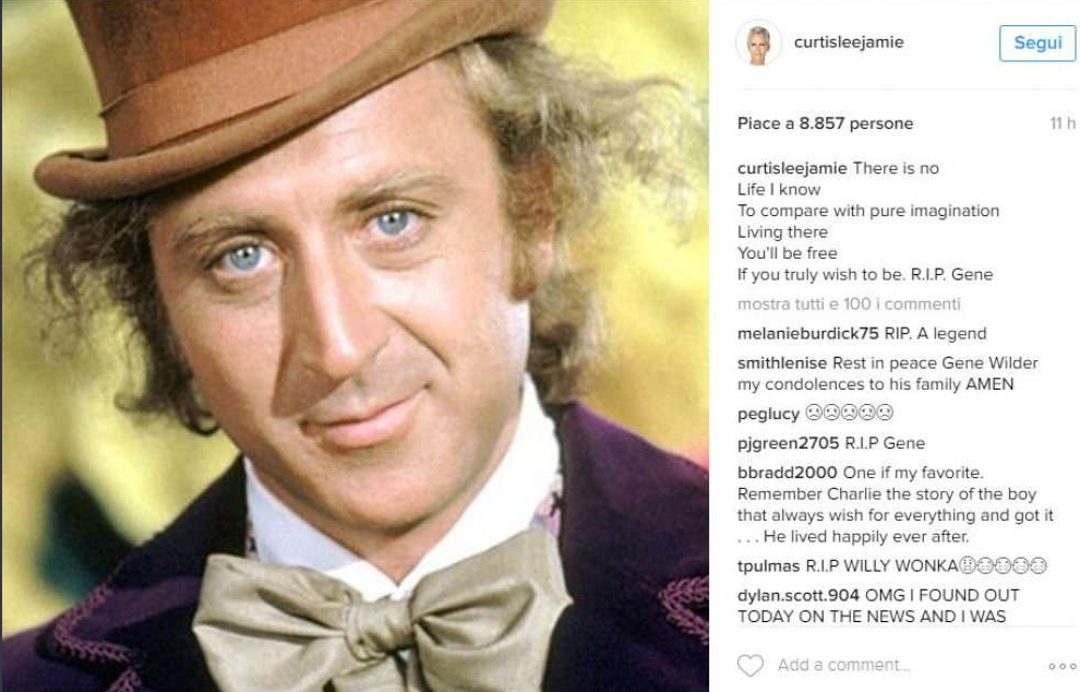 Gene Wilder, il tributo social di Hollywood Gene Wilder, il tributo social di Hollywood