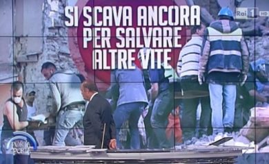 Ascolti 24/8: le notizie sul terremoto catalizzano la tv