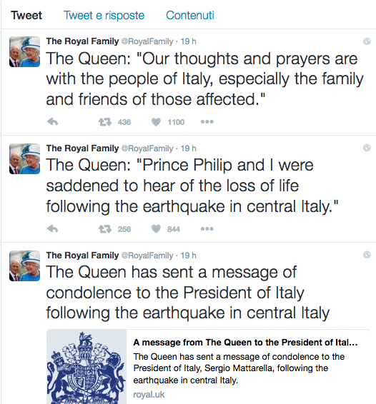 Terremoto, solidarietà social anche dalle star internazionali Terremoto, solidarietà social anche dalle star internazionali