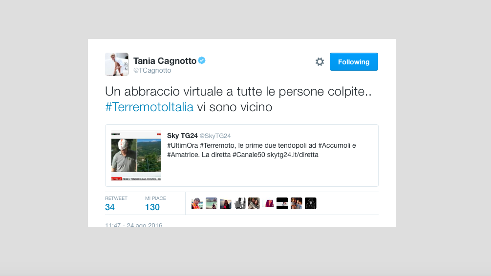 Galleria foto 'Terremoto, il cordoglio nel mondo dello sport' - foto 19