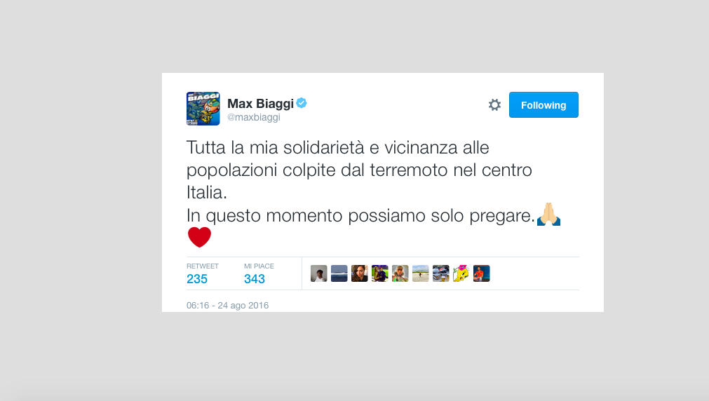 Galleria foto 'Terremoto, il cordoglio nel mondo dello sport' - foto 24