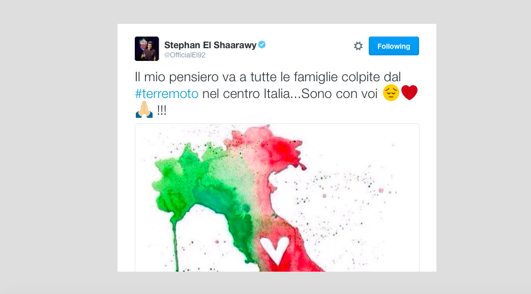 Galleria foto 'Terremoto, il cordoglio nel mondo dello sport' - foto 27