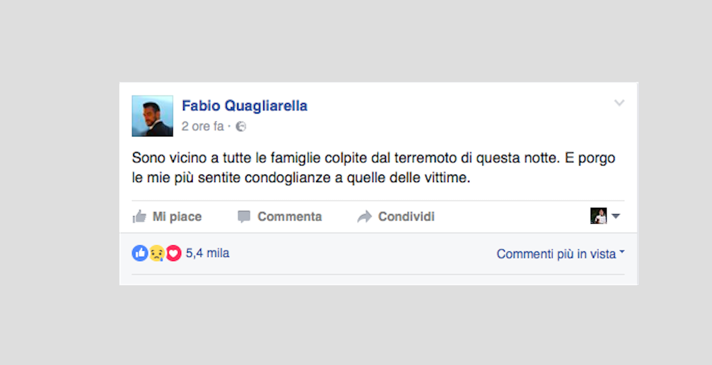 Galleria foto 'Terremoto, il cordoglio nel mondo dello sport' - foto 29