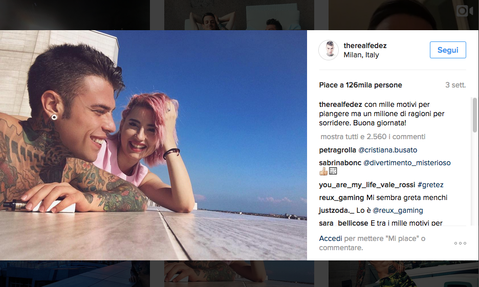 Fedez, la nuova fiamma è Greta Menchi