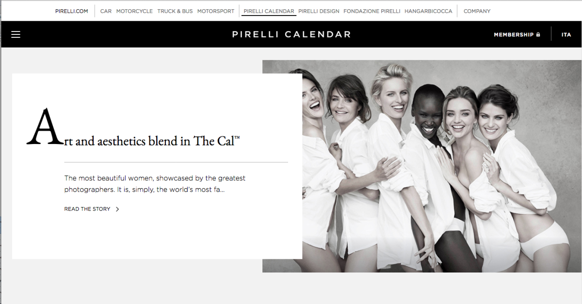 Galleria foto 'Calendario Pirelli, online il nuovo sito' - foto 4