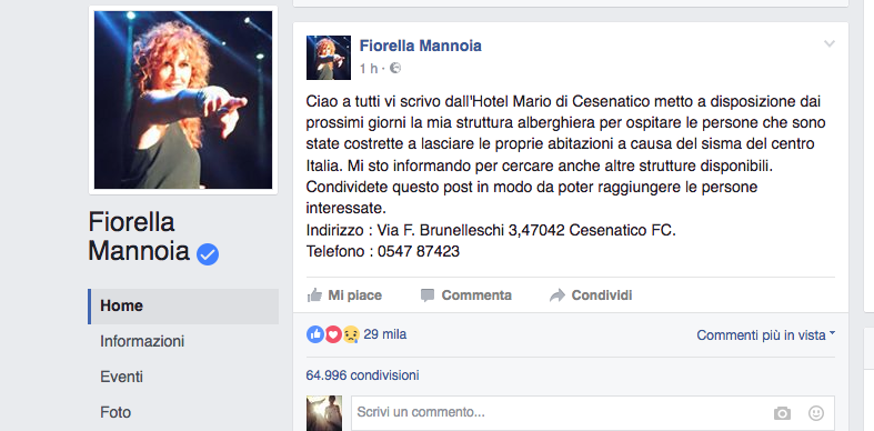 Terremoto, la solidarietà vip corre sui social network Terremoto, la solidarietà vip corre sui social network