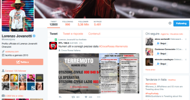 Terremoto, la solidarietà vip corre sui social network