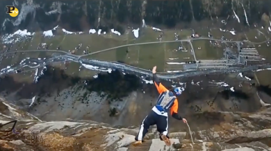 Alexander Polli: i video del base jumper morto a Chamonix