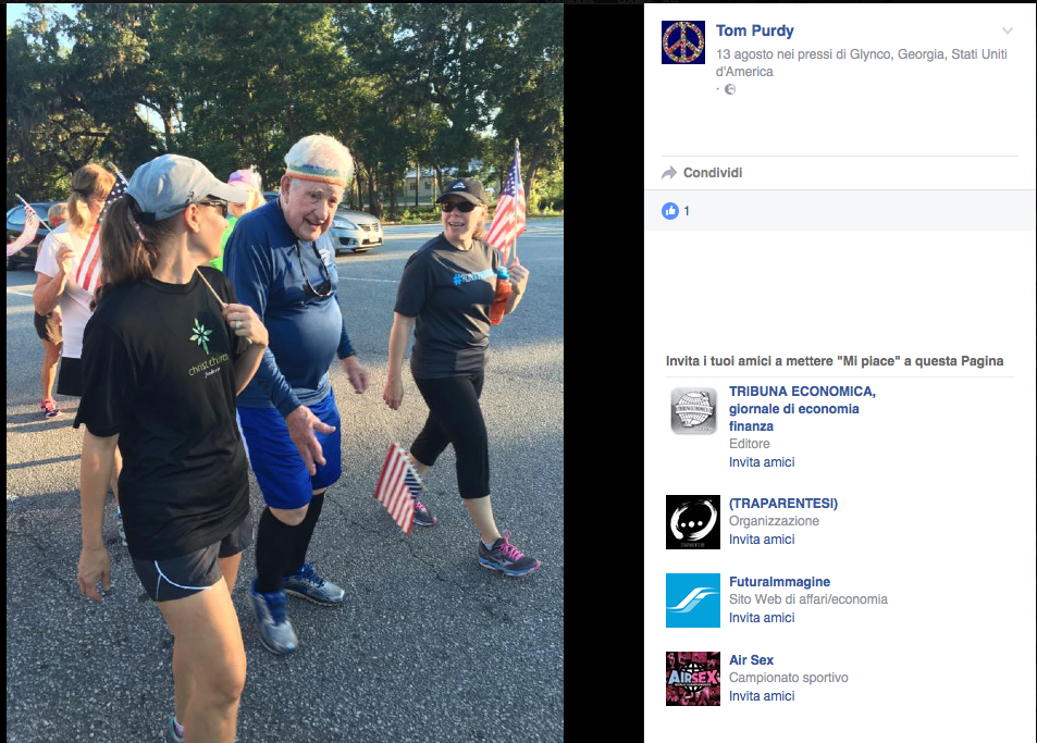 Ha 93 anni il veterano che ha attraversato gli USA a piedi