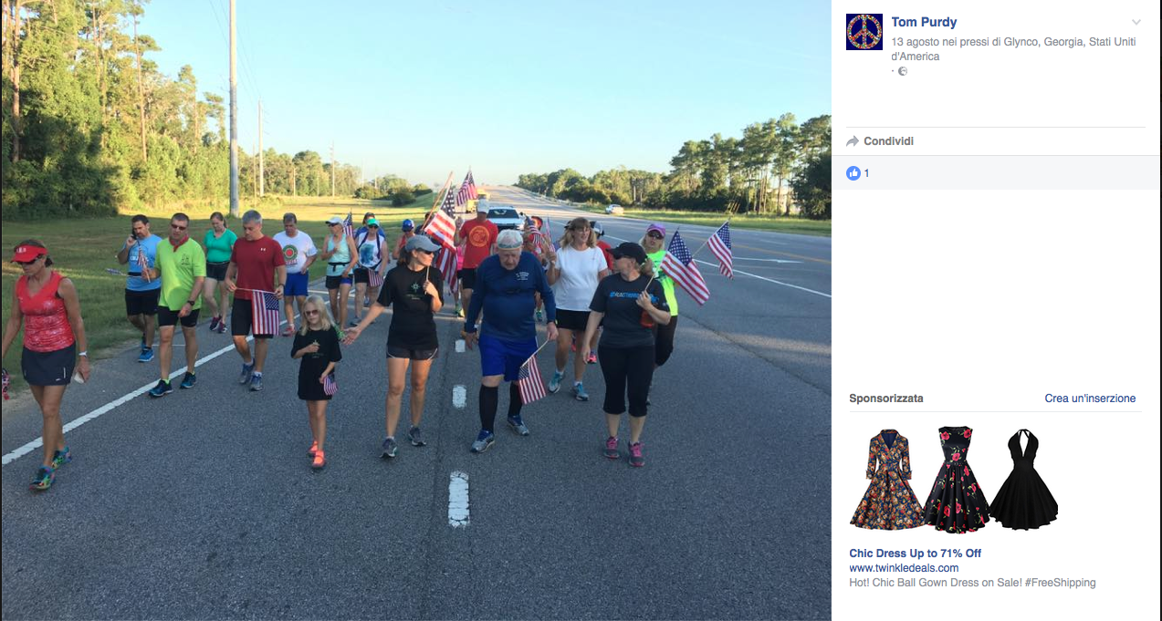 Ha 93 anni il veterano che ha attraversato gli USA a piedi