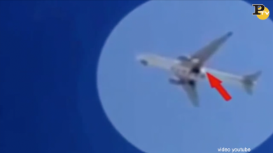Motore in fiamme su aereo Qatar Airways | video