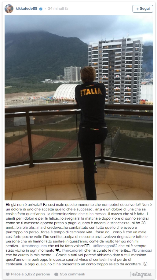 Federica Pellegrini, vacanza post olimpica con polemiche