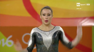 Vanessa Ferrari quarta al corpo libero, Rio 2016 | video