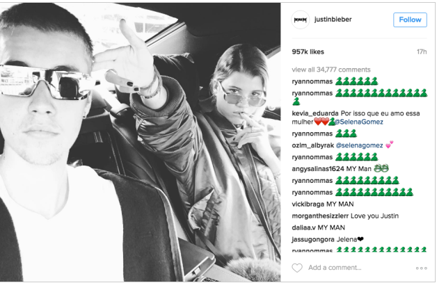 Justin Bieber ha chiuso il suo account Instagram