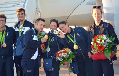 Gli atleti italiani di ritorno da Rio 2016