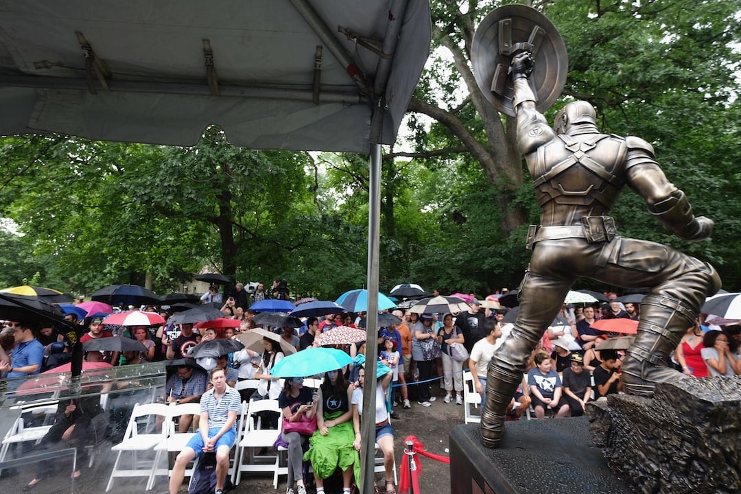 A Brooklyn inaugurata la statua di Captain America A Brooklyn inaugurata la statua di Captain America