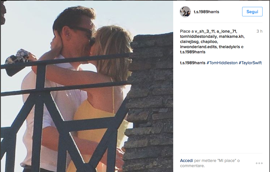 Tom Hiddleston sbarca su Instagram Tom Hiddleston sbarca su Instagram