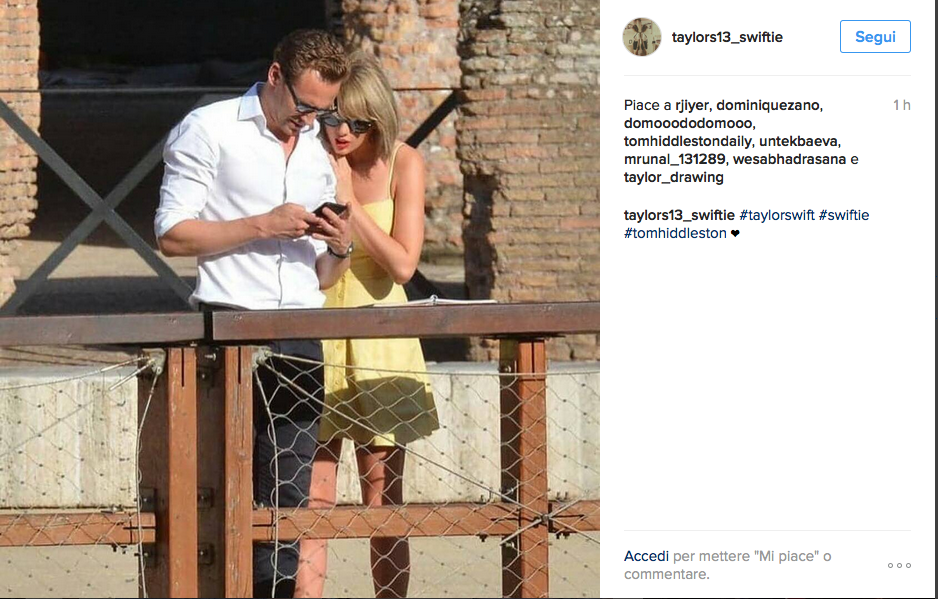 Tom Hiddleston sbarca su Instagram Tom Hiddleston sbarca su Instagram