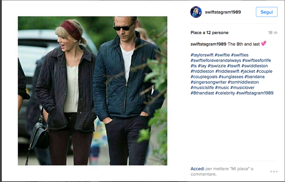 Tom Hiddleston sbarca su Instagram Tom Hiddleston sbarca su Instagram