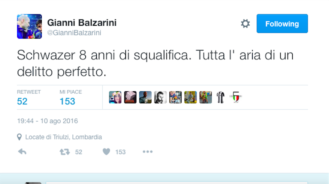 Caso Schwazer: colpa o complotto? Le reazioni di vip e tifosi Caso Schwazer: colpa o complotto? Le reazioni di vip e tifosi