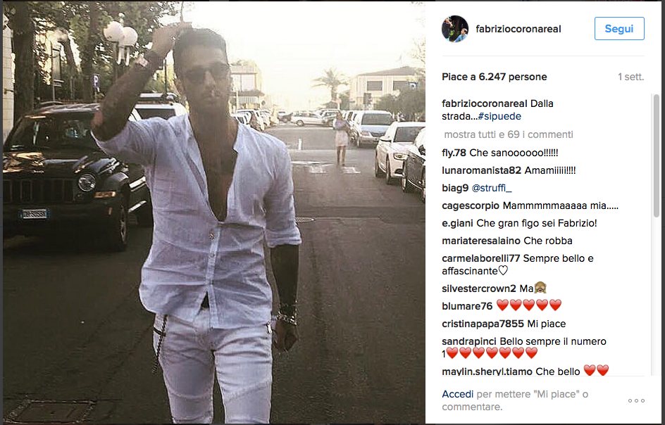 Nina Moric e Fabrizio Corona insieme per amore di Carlos Nina Moric e Fabrizio Corona insieme per amore di Carlos