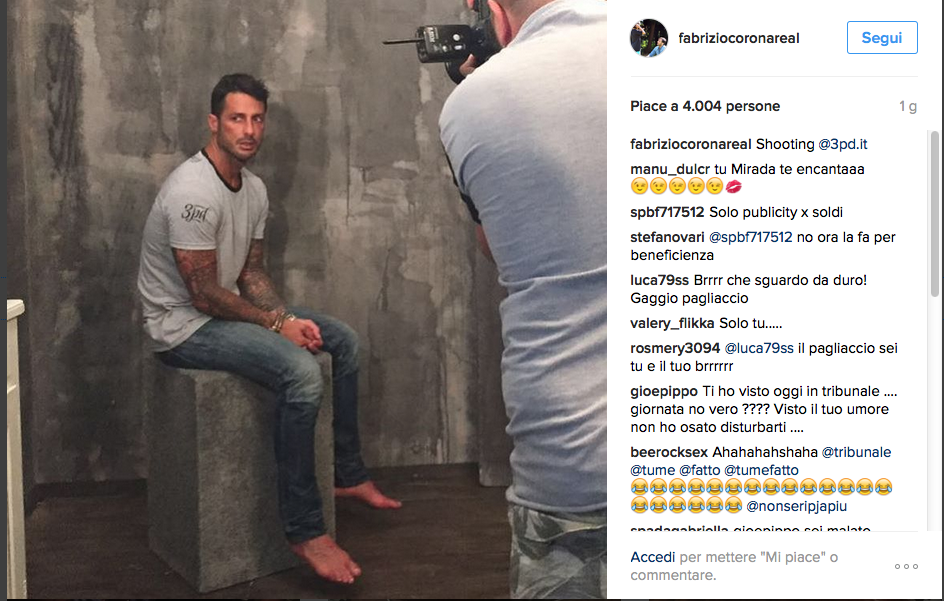 Nina Moric e Fabrizio Corona insieme per amore di Carlos Nina Moric e Fabrizio Corona insieme per amore di Carlos