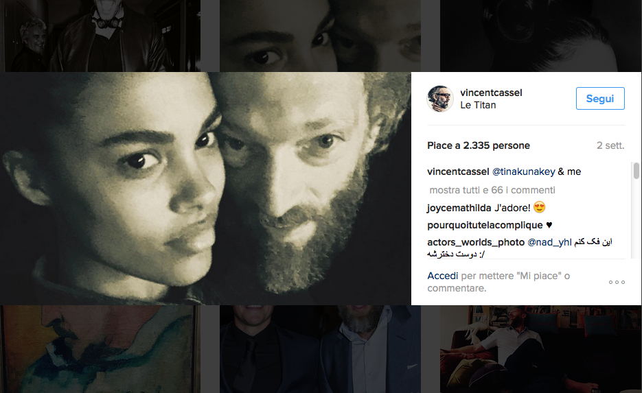 Chi è Tina Kunakey, la nuova fiamma di Vincent Cassel Chi è Tina Kunakey, la nuova fiamma di Vincent Cassel