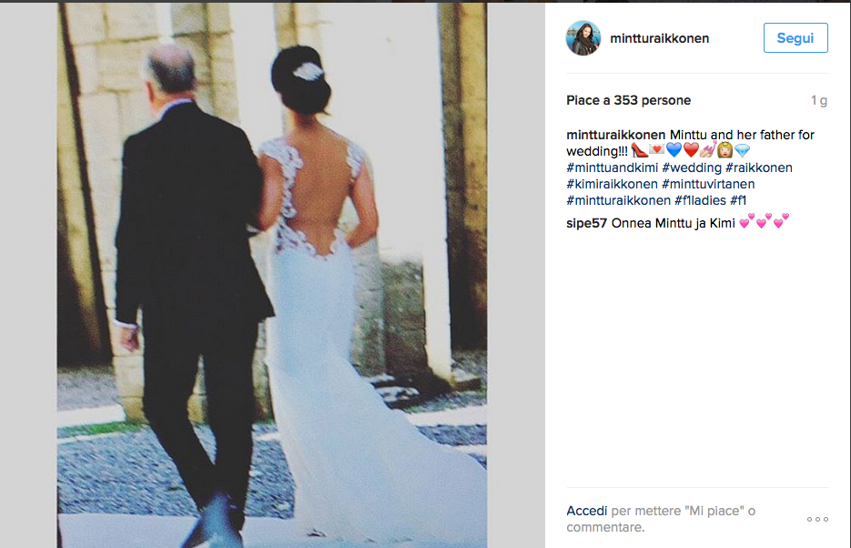 Kimi Raikkonen, matrimonio in Toscana Kimi Raikkonen, matrimonio in Toscana