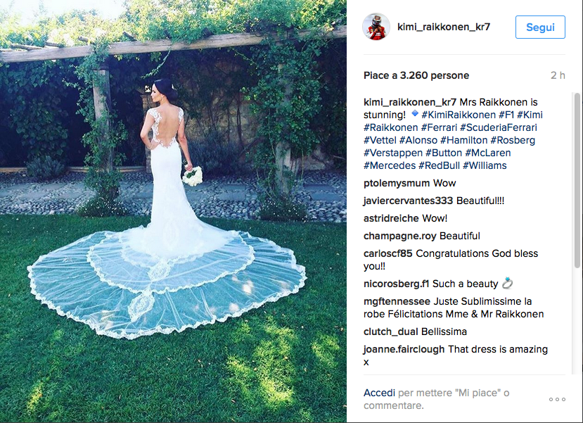 Kimi Raikkonen, matrimonio in Toscana Kimi Raikkonen, matrimonio in Toscana