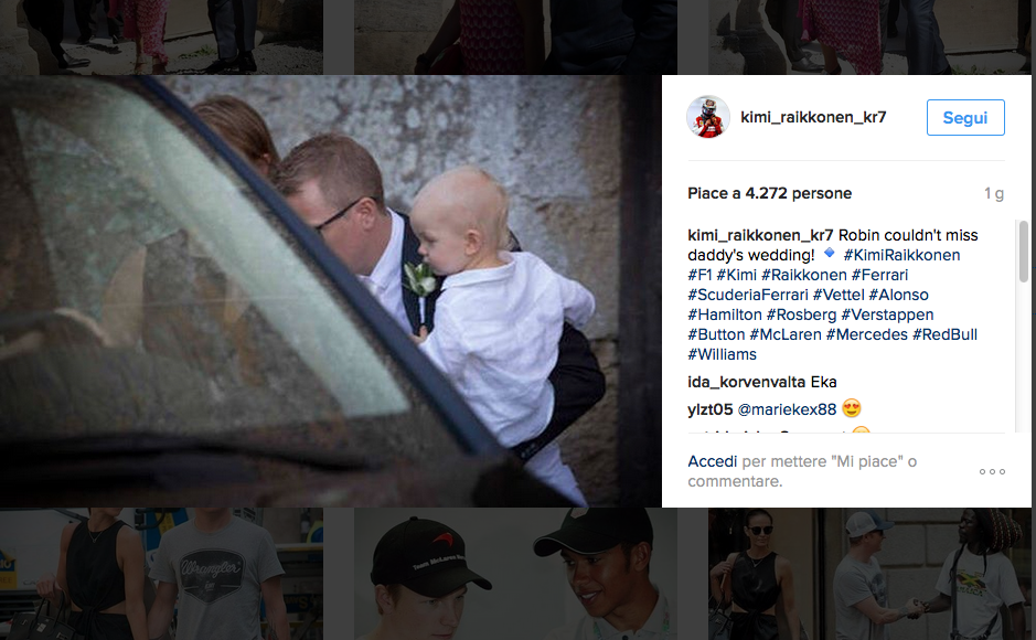 Kimi Raikkonen, matrimonio in Toscana Kimi Raikkonen, matrimonio in Toscana