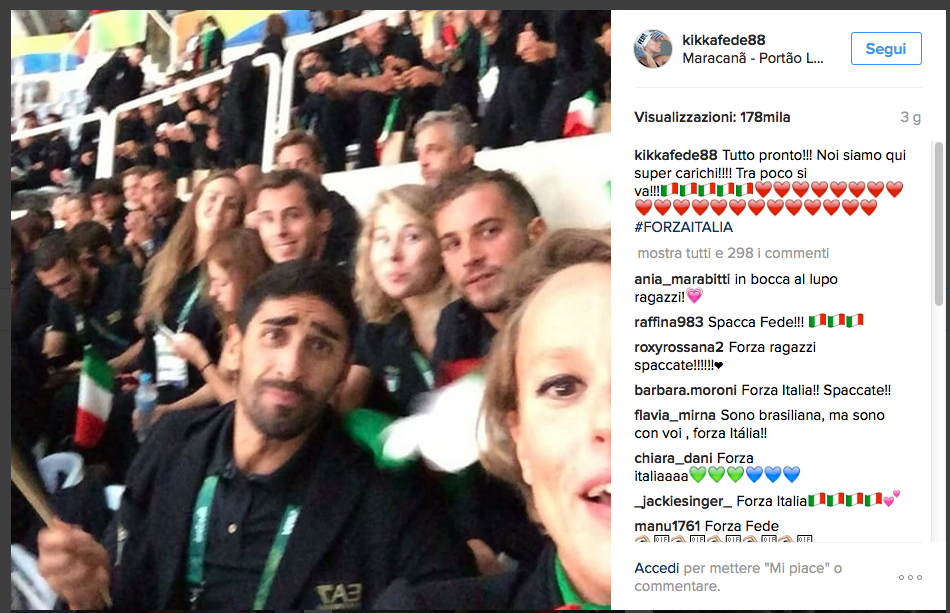 Sui social il dietro le quinte degli azzurri a Rio 2016 Sui social il dietro le quinte degli azzurri a Rio 2016