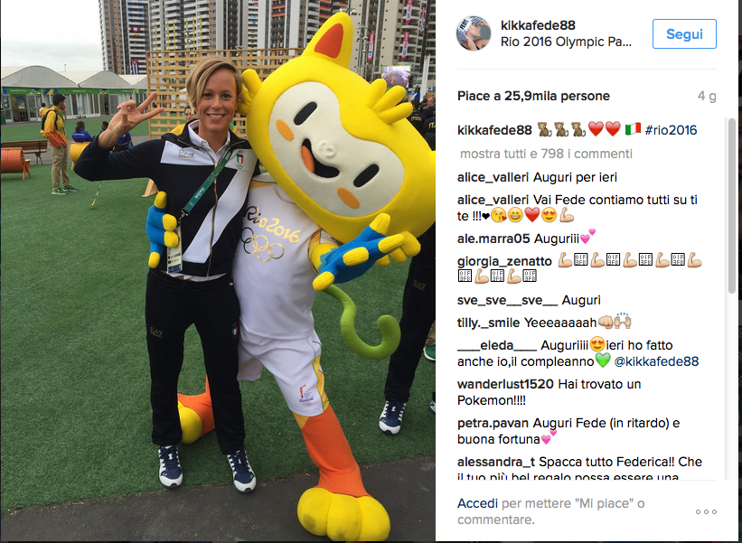 Sui social il dietro le quinte degli azzurri a Rio 2016 Sui social il dietro le quinte degli azzurri a Rio 2016