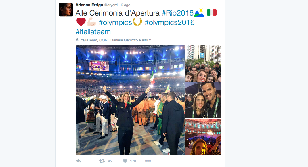 Sui social il dietro le quinte degli azzurri a Rio 2016 Sui social il dietro le quinte degli azzurri a Rio 2016