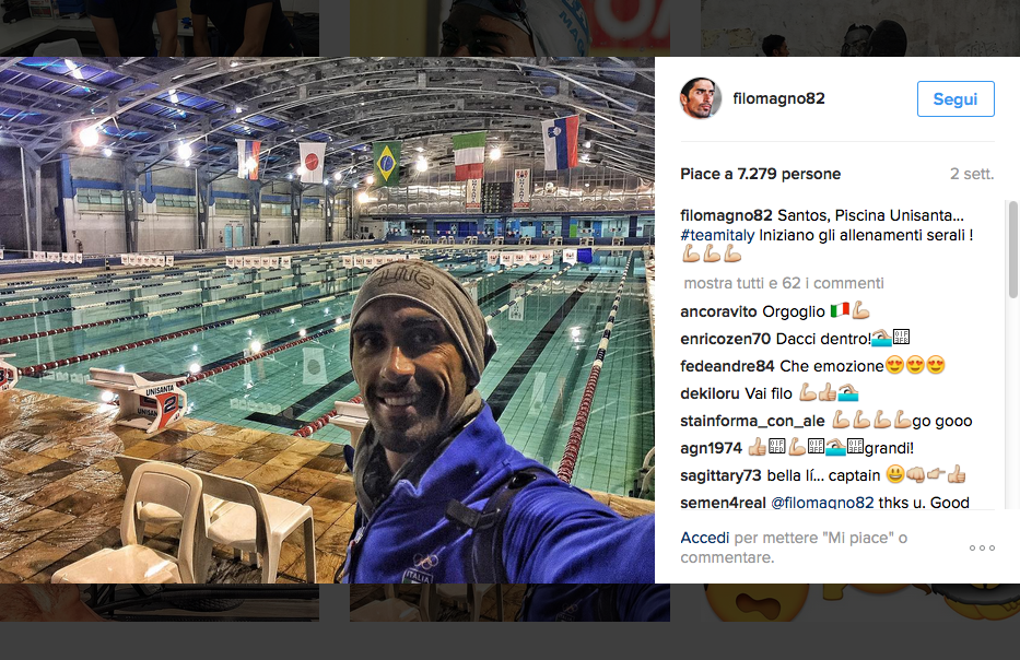 Sui social il dietro le quinte degli azzurri a Rio 2016 Sui social il dietro le quinte degli azzurri a Rio 2016