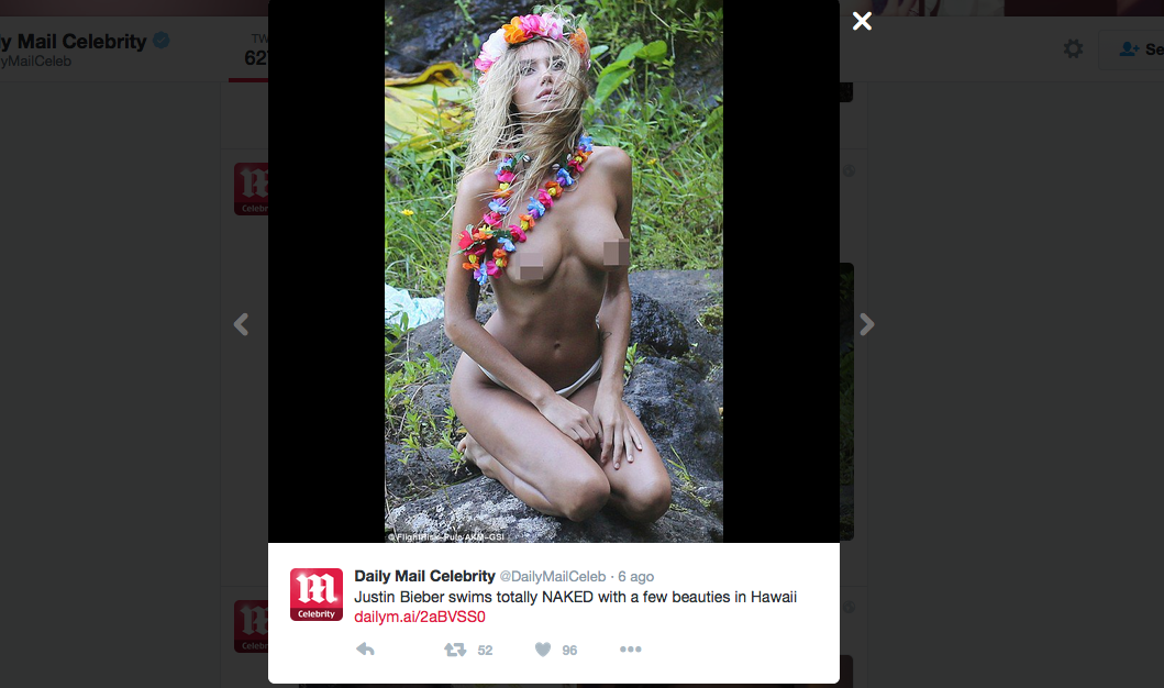 Justin Bieber, nudo in vacanza Justin Bieber, nudo in vacanza