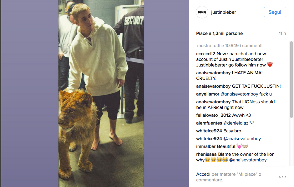 Justin Bieber ha detto no a Donald Trump Justin Bieber ha detto no a Donald Trump