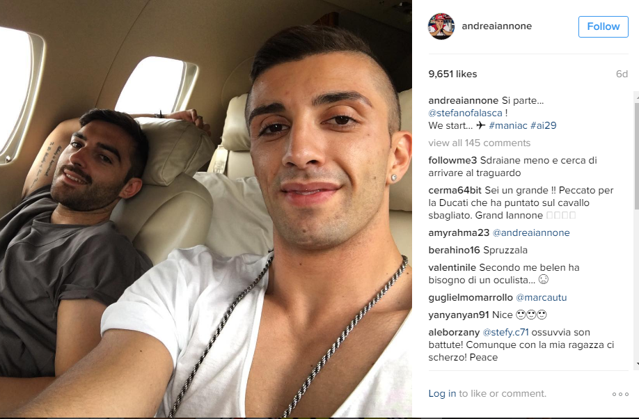 Ad Andrea Iannone sedurre Belén è costato caro Ad Andrea Iannone sedurre Belén è costato caro