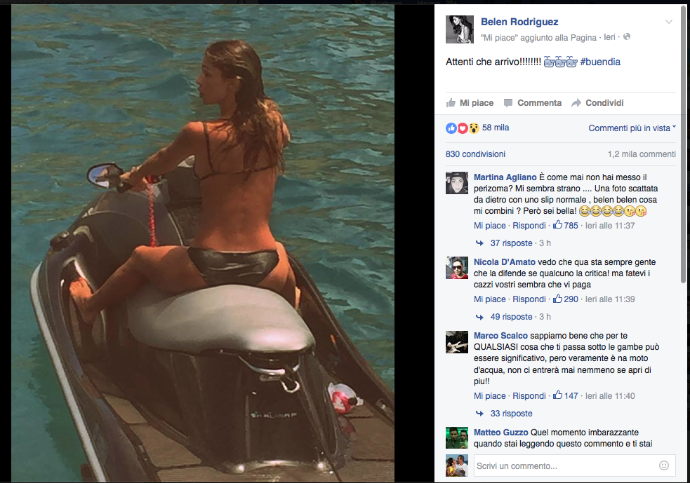 Ad Andrea Iannone sedurre Belén è costato caro Ad Andrea Iannone sedurre Belén è costato caro