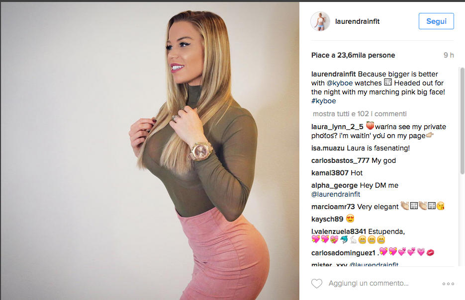 Lauren Drain, la guru del fitness che piace a Instagram