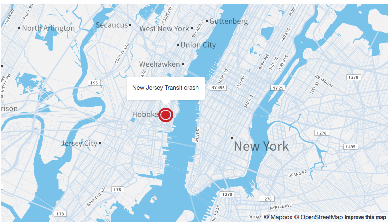 New Jersey, le foto del disastro ferroviario a Hoboken