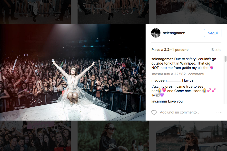 Selena Gomez da record: 100 milioni di follower su Instagram Selena Gomez da record: 100 milioni di follower su Instagram