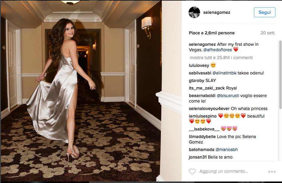 Selena Gomez da record: 100 milioni di follower su Instagram Selena Gomez da record: 100 milioni di follower su Instagram