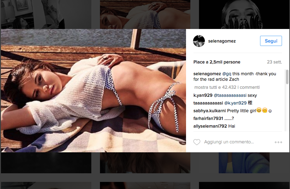 Selena Gomez da record: 100 milioni di follower su Instagram Selena Gomez da record: 100 milioni di follower su Instagram