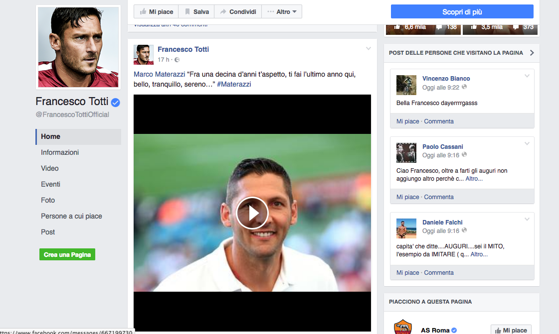 #Totti40: 300 vip e decine di auguri per il compleanno del Capitano #Totti40: 300 vip e decine di auguri per il compleanno del Capitano