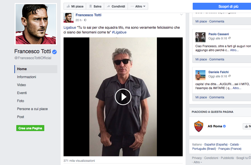 #Totti40: 300 vip e decine di auguri per il compleanno del Capitano #Totti40: 300 vip e decine di auguri per il compleanno del Capitano