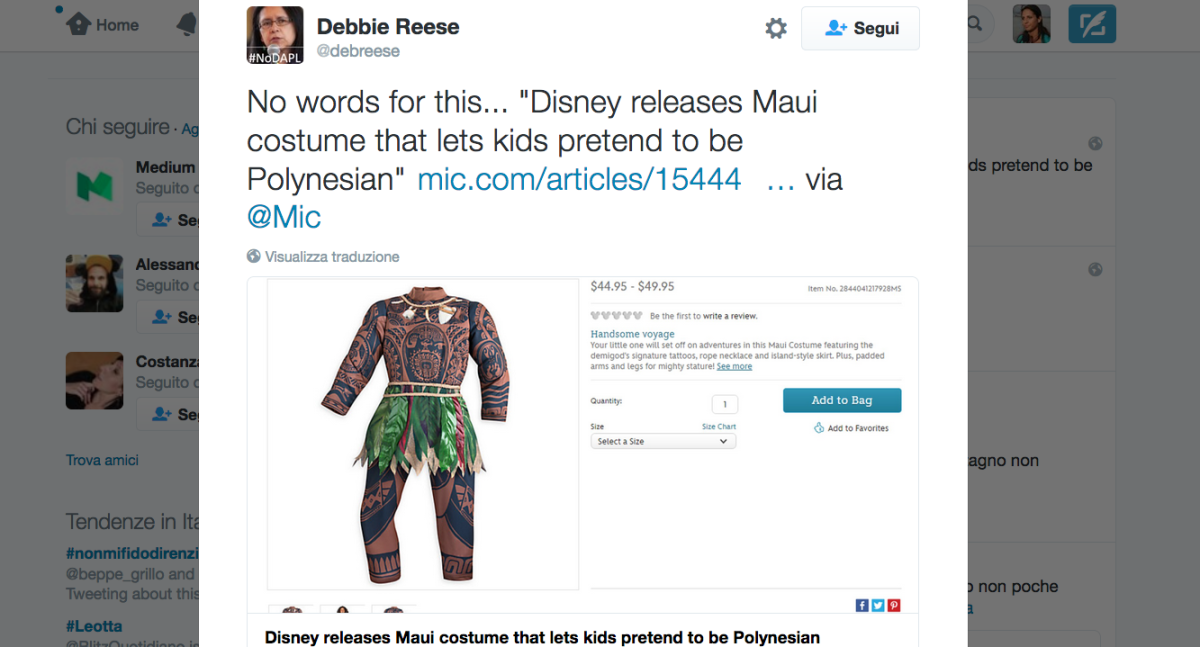 Galleria foto 'Disney, è polemica per il costume da Halloween di Maui' - foto 8