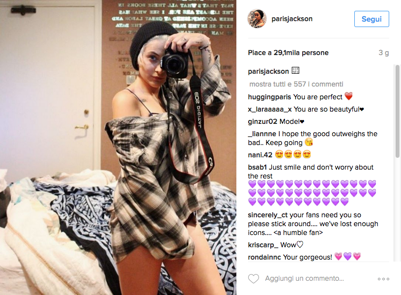 Paris Jackson: “Gli haters mi hanno spinta al suicidio”