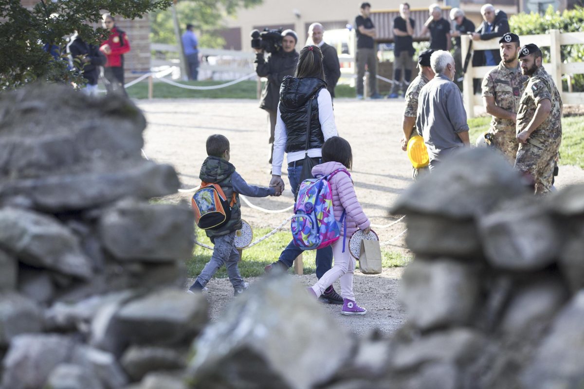 Amatrice: primo giorno di scuola – Foto