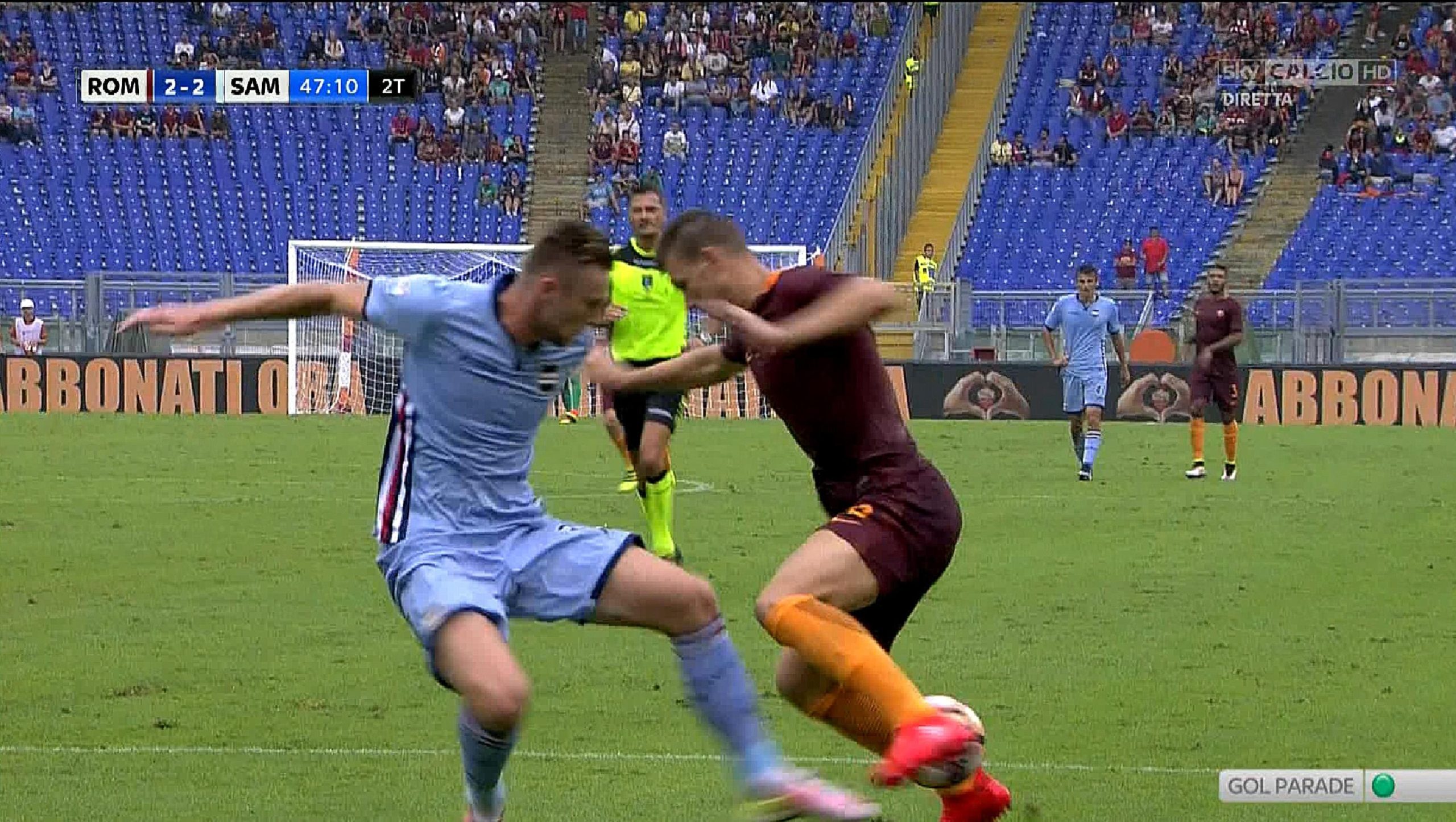 3a giornata, errori arbitrali: Roma-Sampdoria, il rigore c’era
